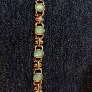 Vintage Blue/Green Opalescent Bracelet